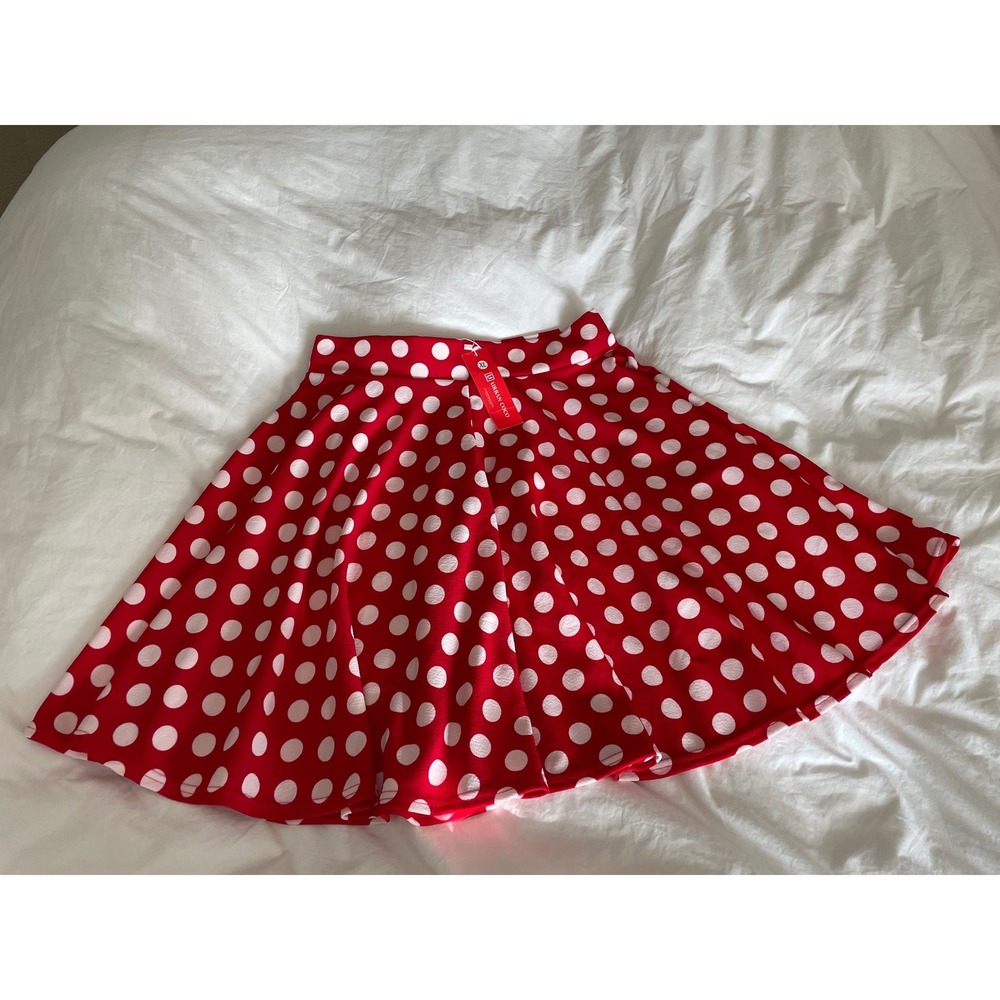 NWT Urban Coco Minnie Mouse Disneybound Costume Red White Polka Dot Halloween XL